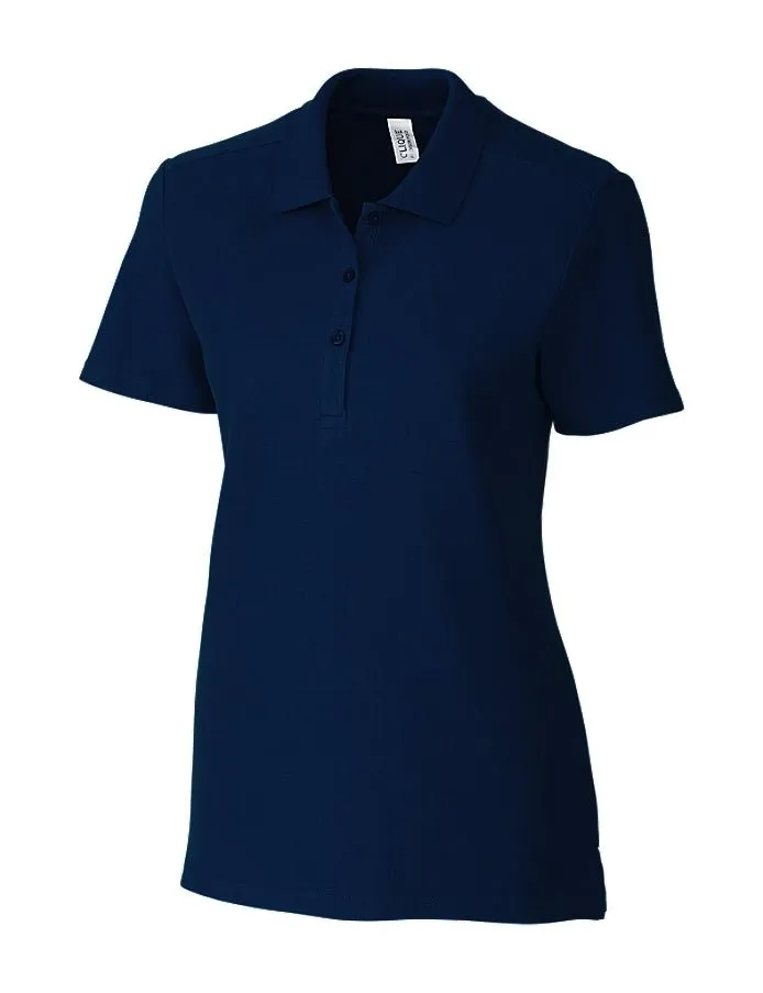 Clique Women's Addison All Cotton Pique Short Sleeve Polo