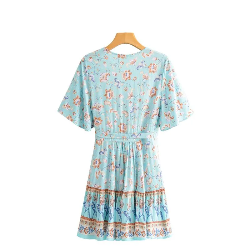 COCO Floral Cotton Mini Dress