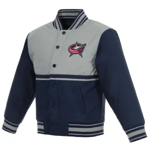 Columbus Blue Jackets Kids Poly-Twill Jacket