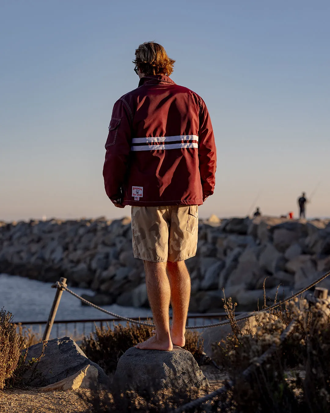 Comp Jacket 25 - Burgundy/White