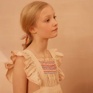Cotton Bessie Pinafore - Cazan Stripe