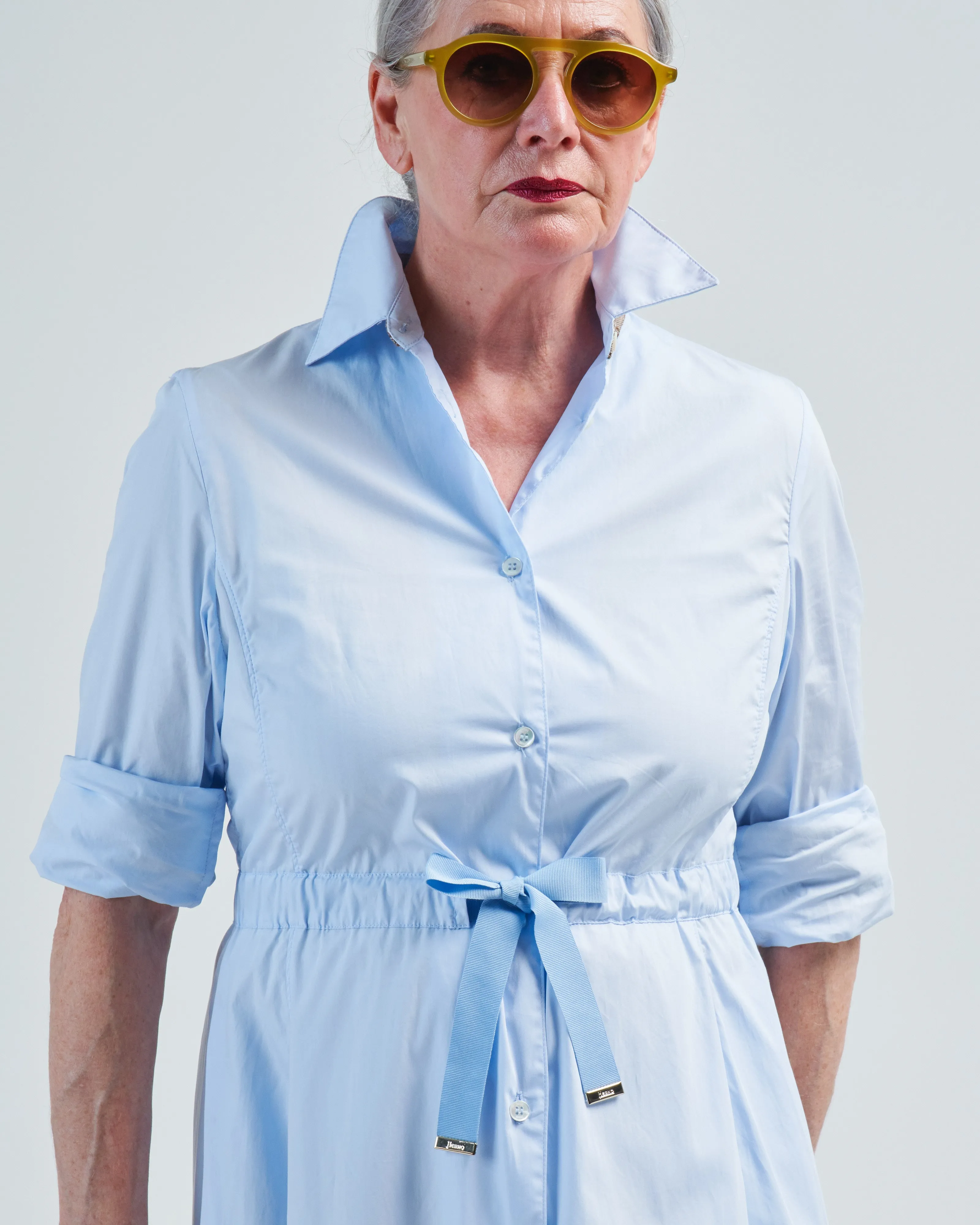 cotton long shirtdress