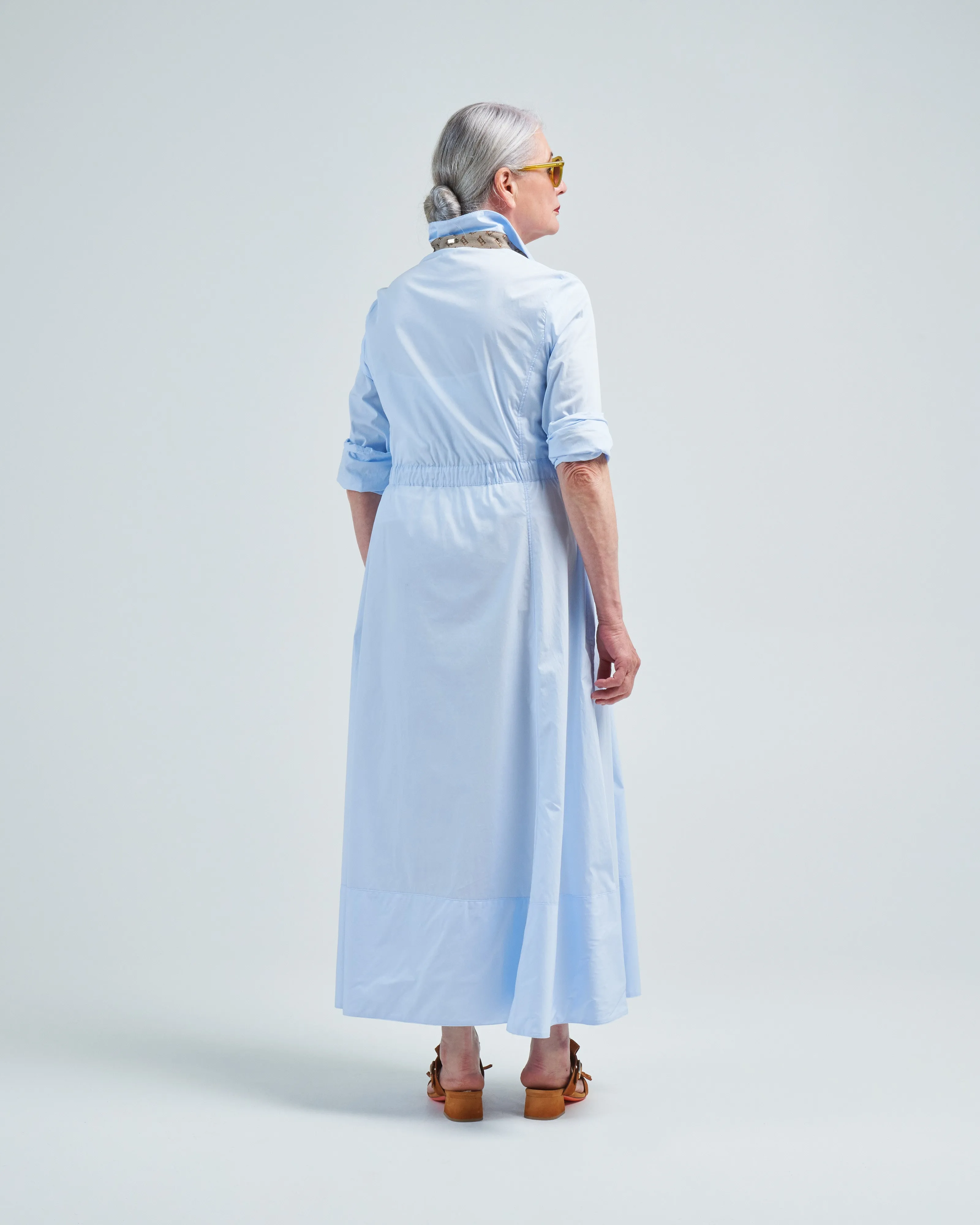 cotton long shirtdress