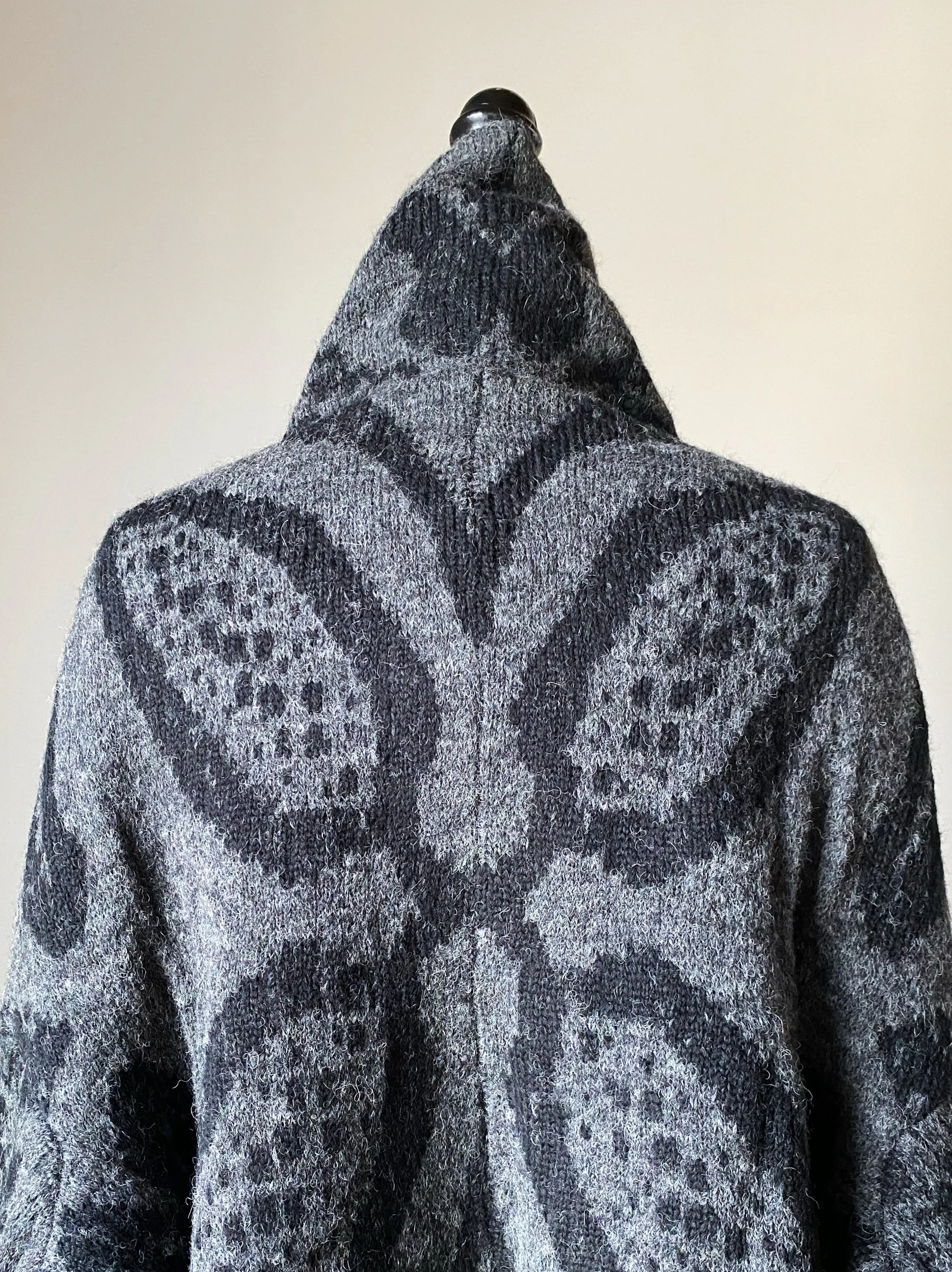 coverlet cocoon cardigan in grey