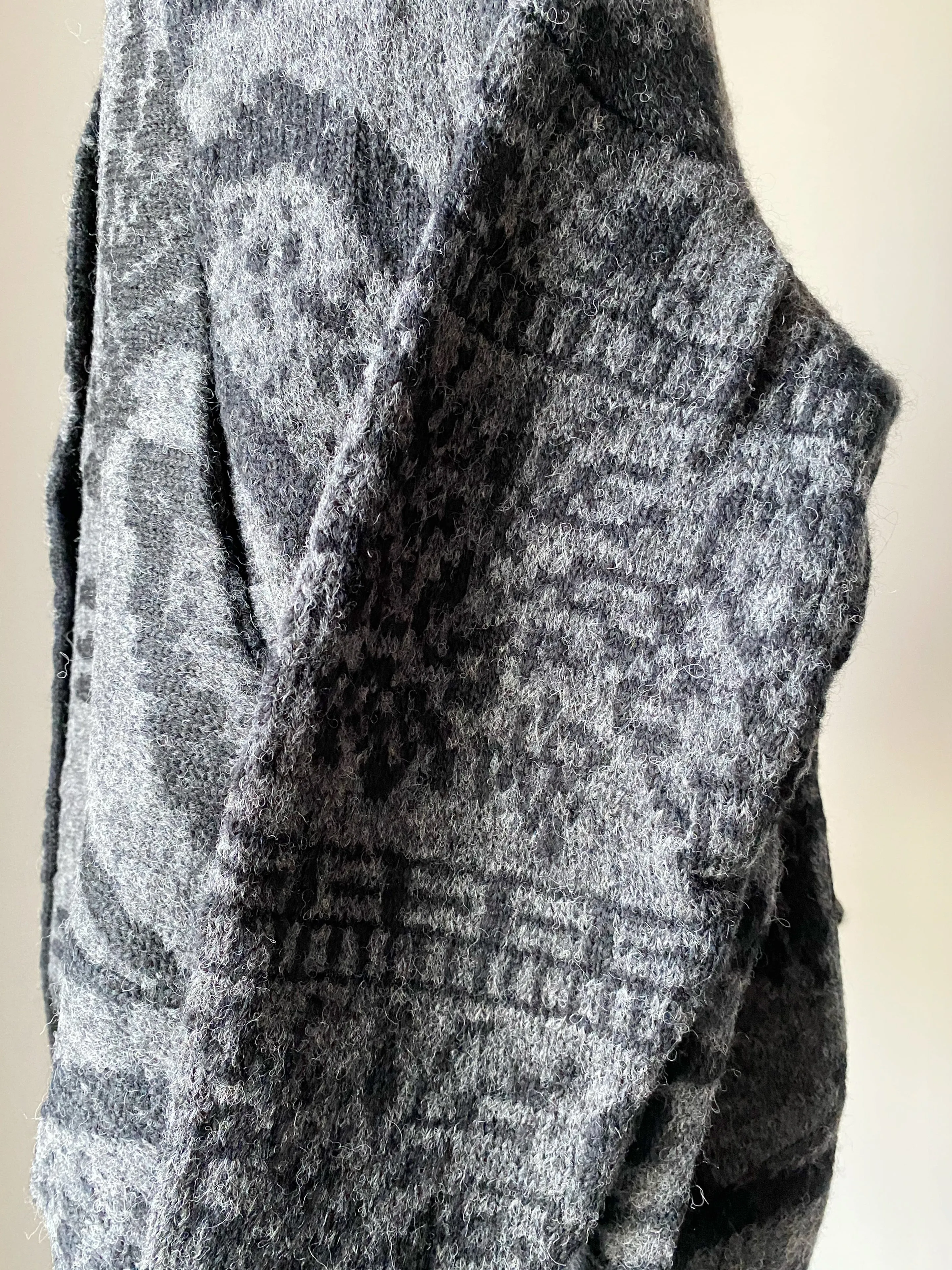 coverlet cocoon cardigan in grey