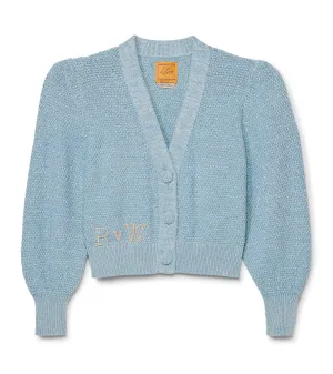 Cropped Cotton Molly V-Neck Cardigan