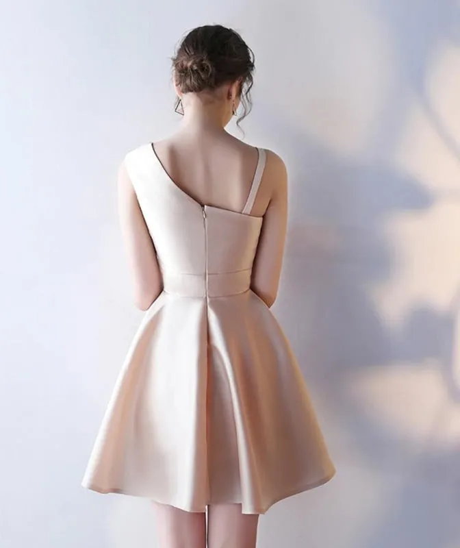 Custom Made Unique Champagne Short Prom, Short Graduation, Short Champagne Evening, Formal