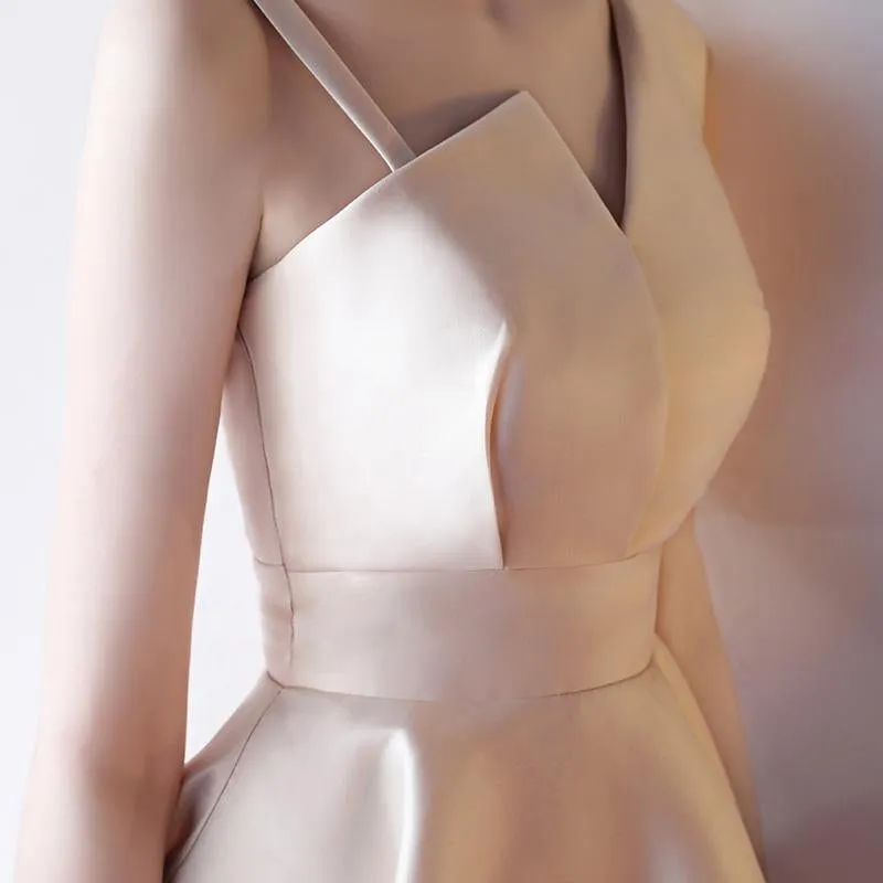 Custom Made Unique Champagne Short Prom, Short Graduation, Short Champagne Evening, Formal