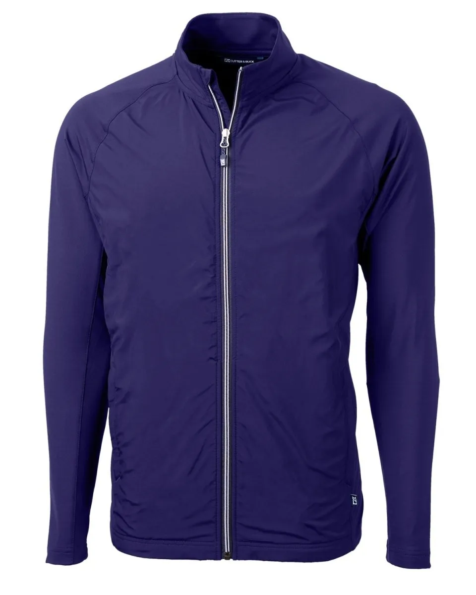 Cutter & Buck Men's Adapt Eco Knit Hybrid Recycled Full Zip Jacket