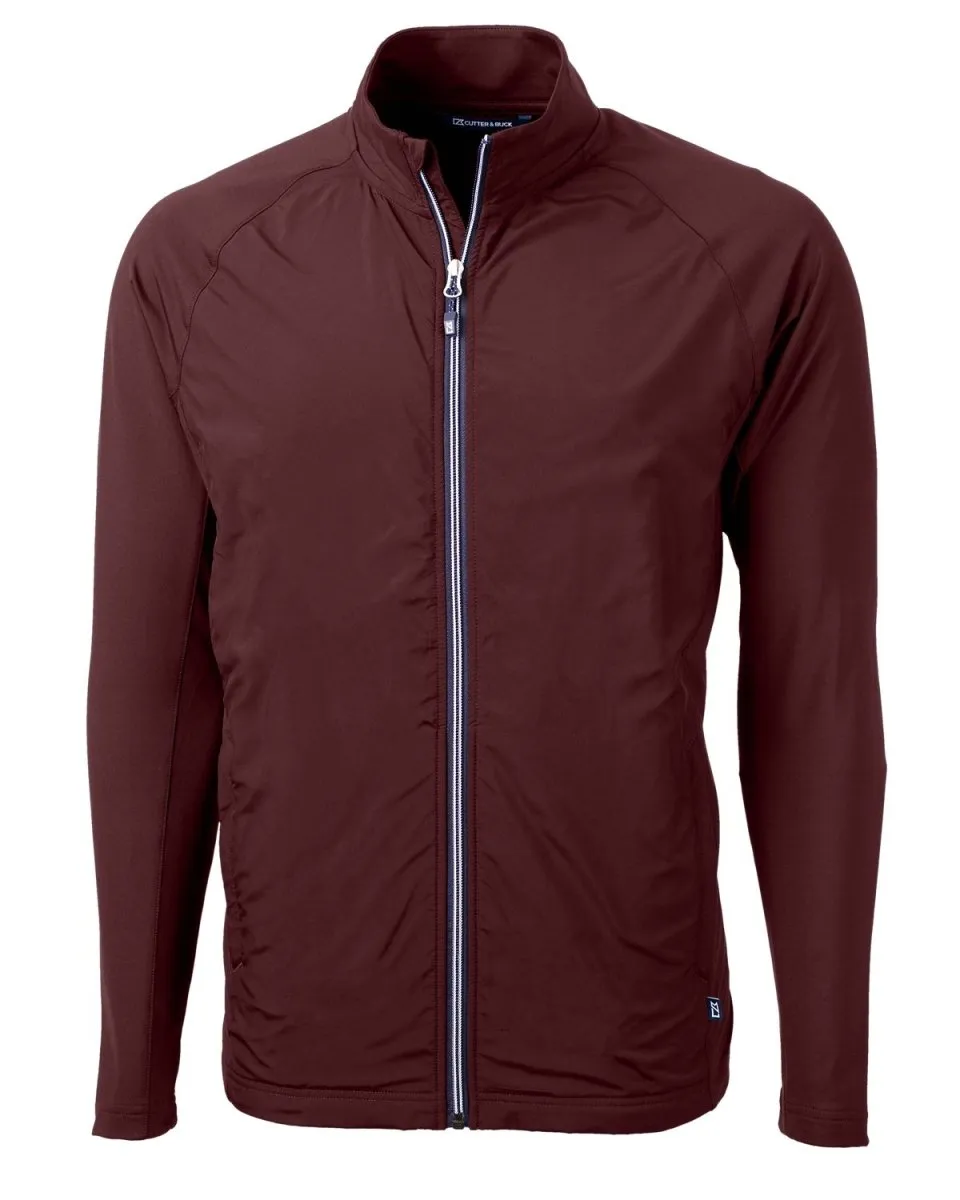 Cutter & Buck Men's Adapt Eco Knit Hybrid Recycled Full Zip Jacket