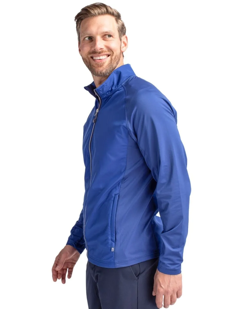 Cutter & Buck Men's Adapt Eco Knit Hybrid Recycled Full Zip Jacket