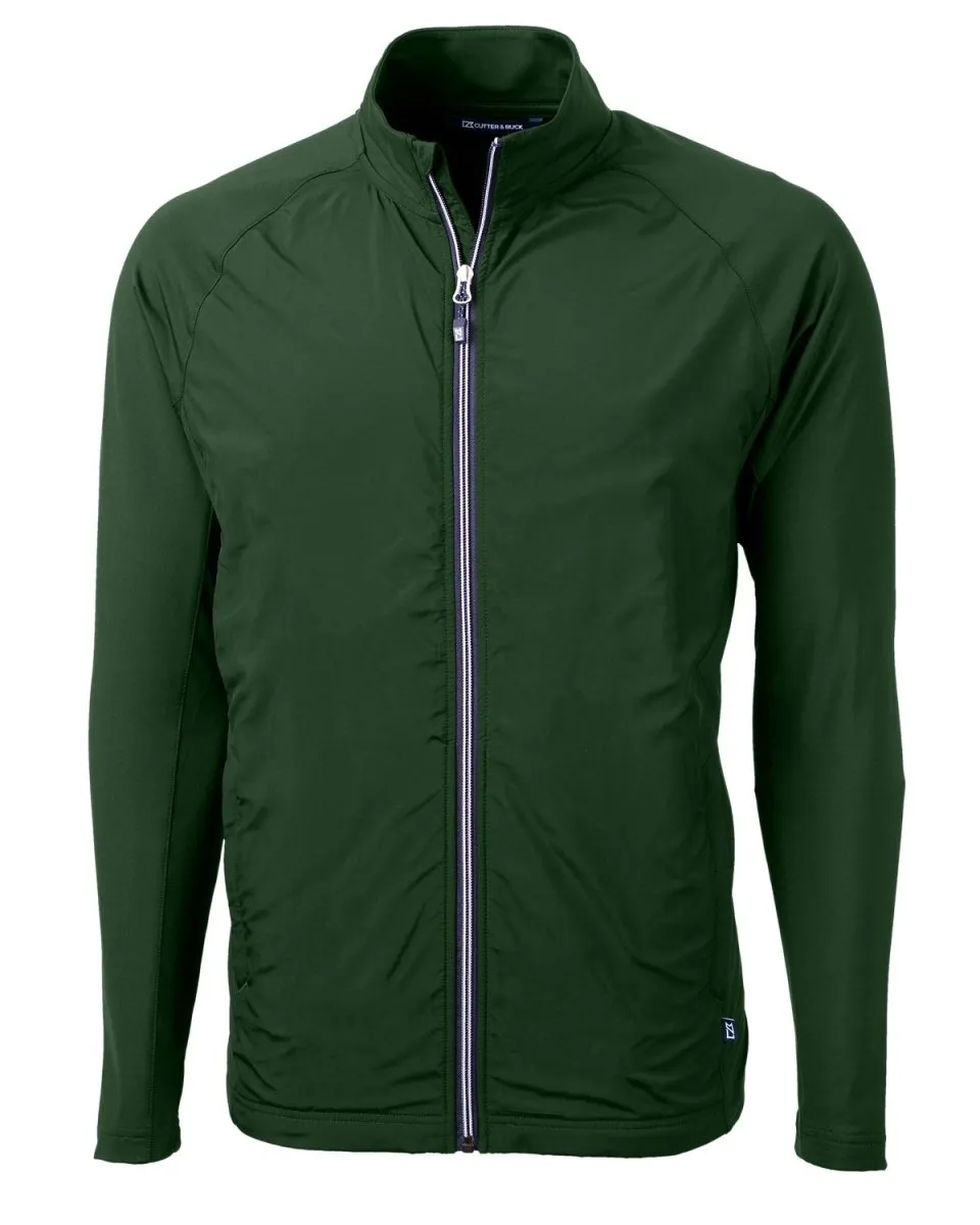 Cutter & Buck Men's Adapt Eco Knit Hybrid Recycled Full Zip Jacket