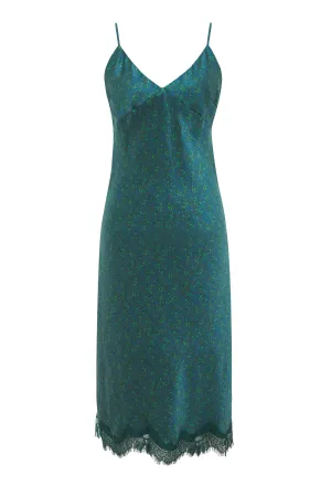 Cypress Teal Chloe Printed Dress