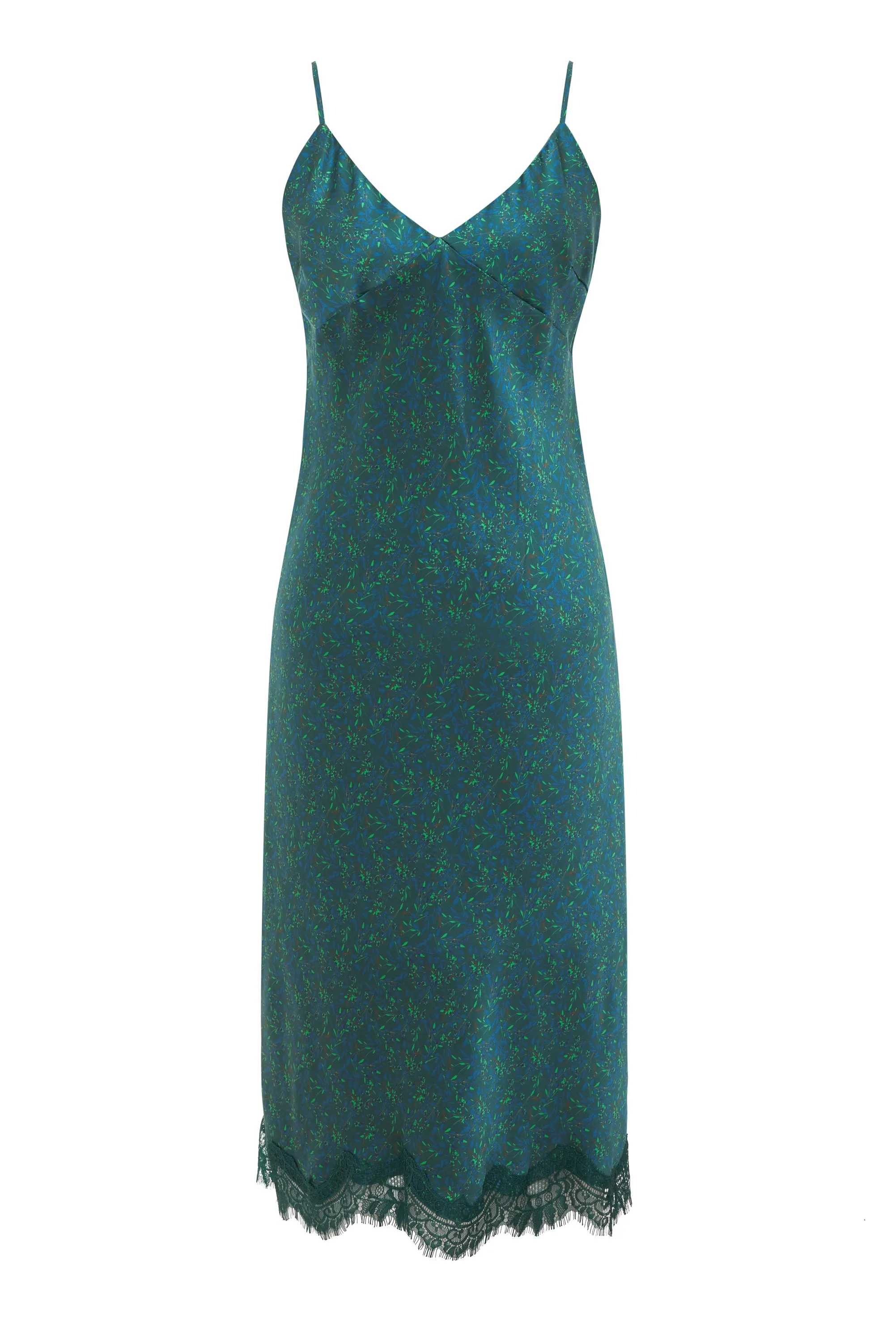 Cypress Teal Chloe Printed Dress