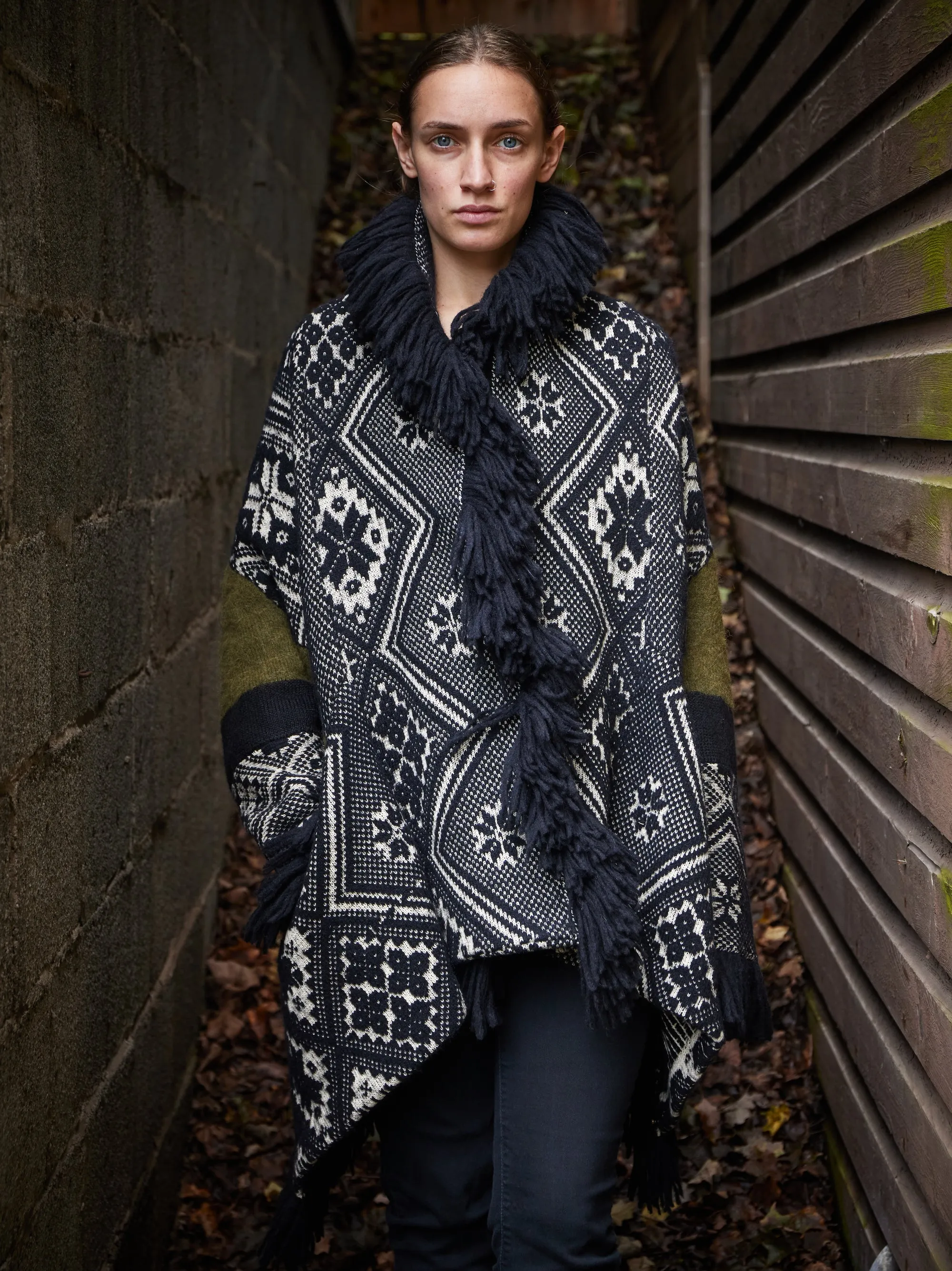 diamond cocoon with fringe