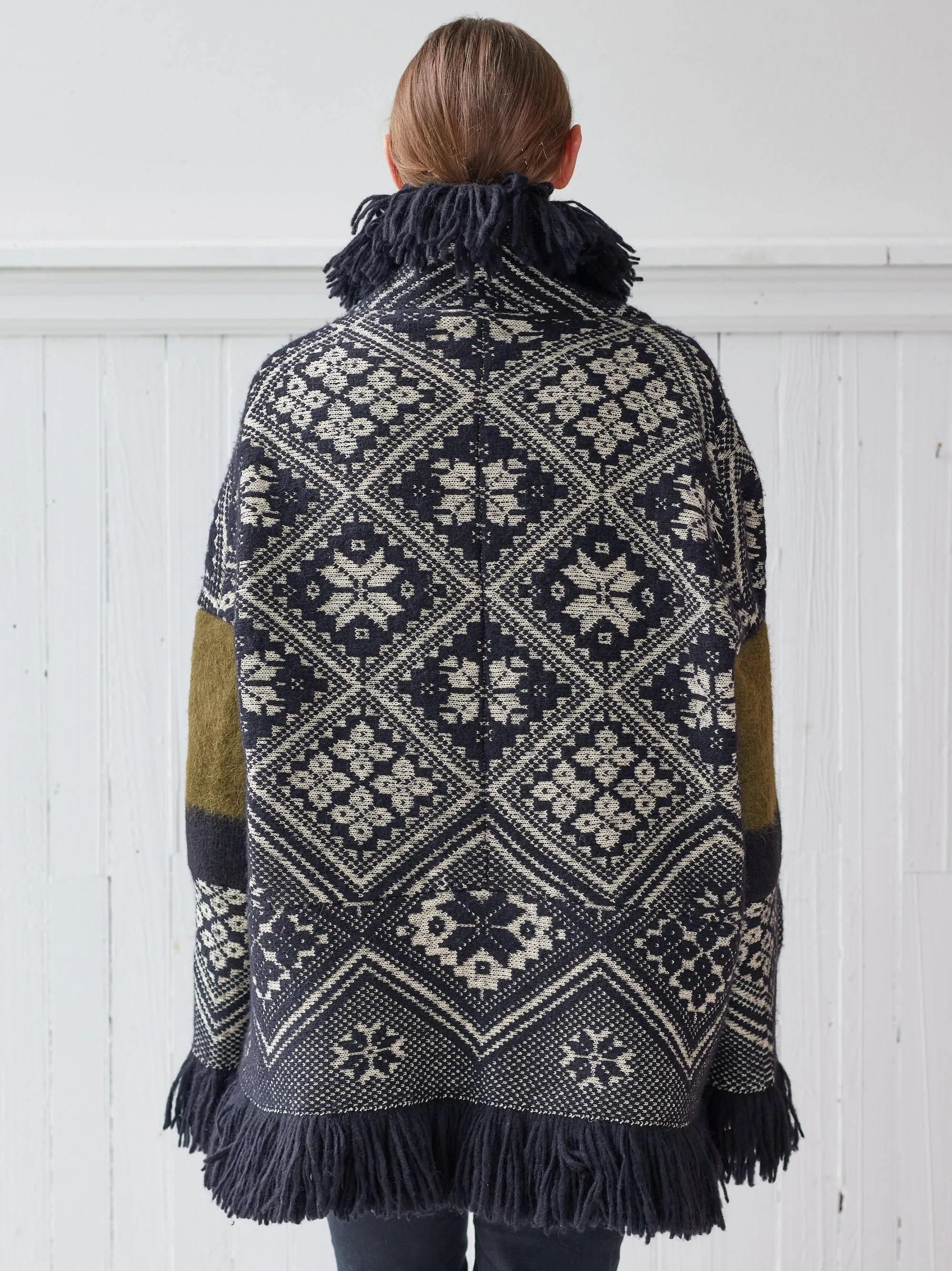 diamond cocoon with fringe