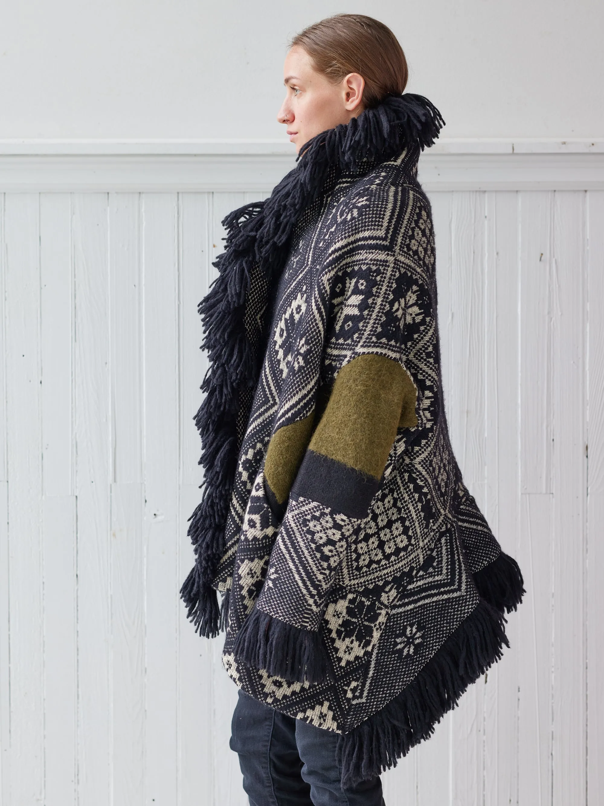 diamond cocoon with fringe