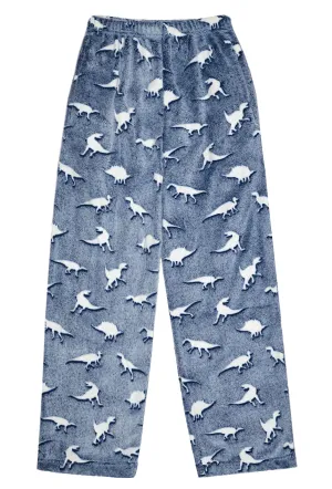 Dinosaur Tracks Glow in the Dark Plush Pants