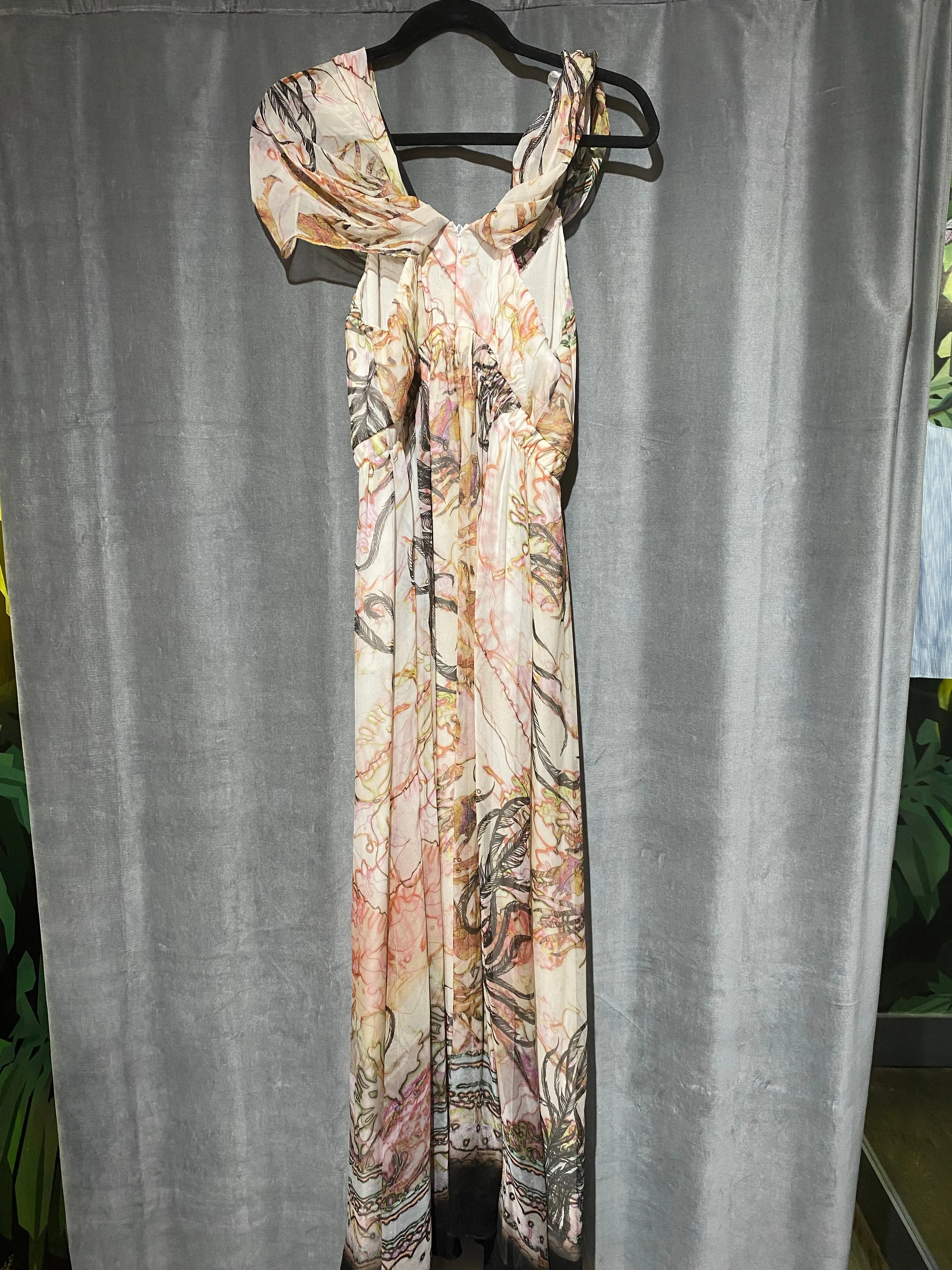 Emanuel Ungaro Sleeveless Hndpainted Gown