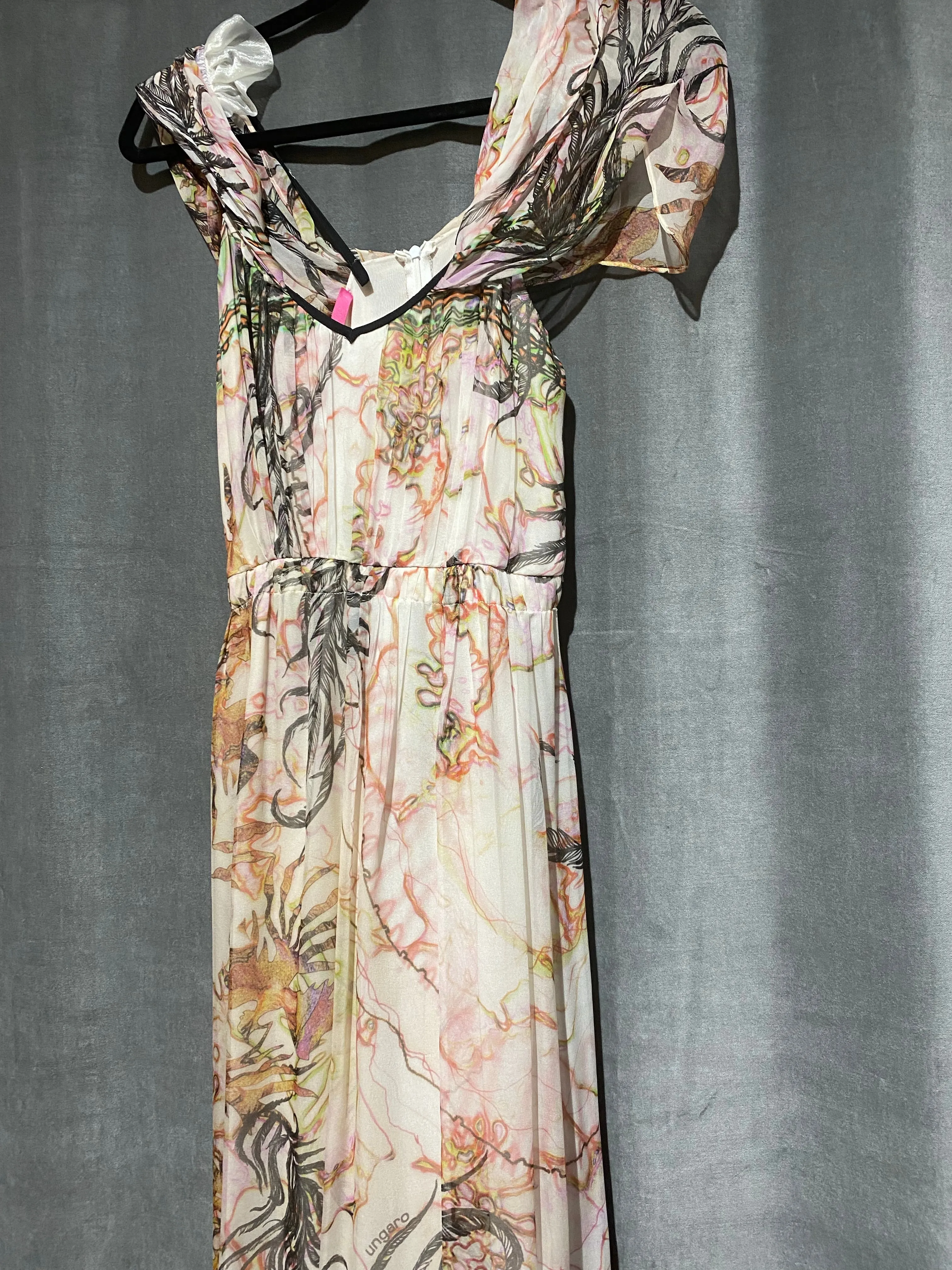 Emanuel Ungaro Sleeveless Hndpainted Gown