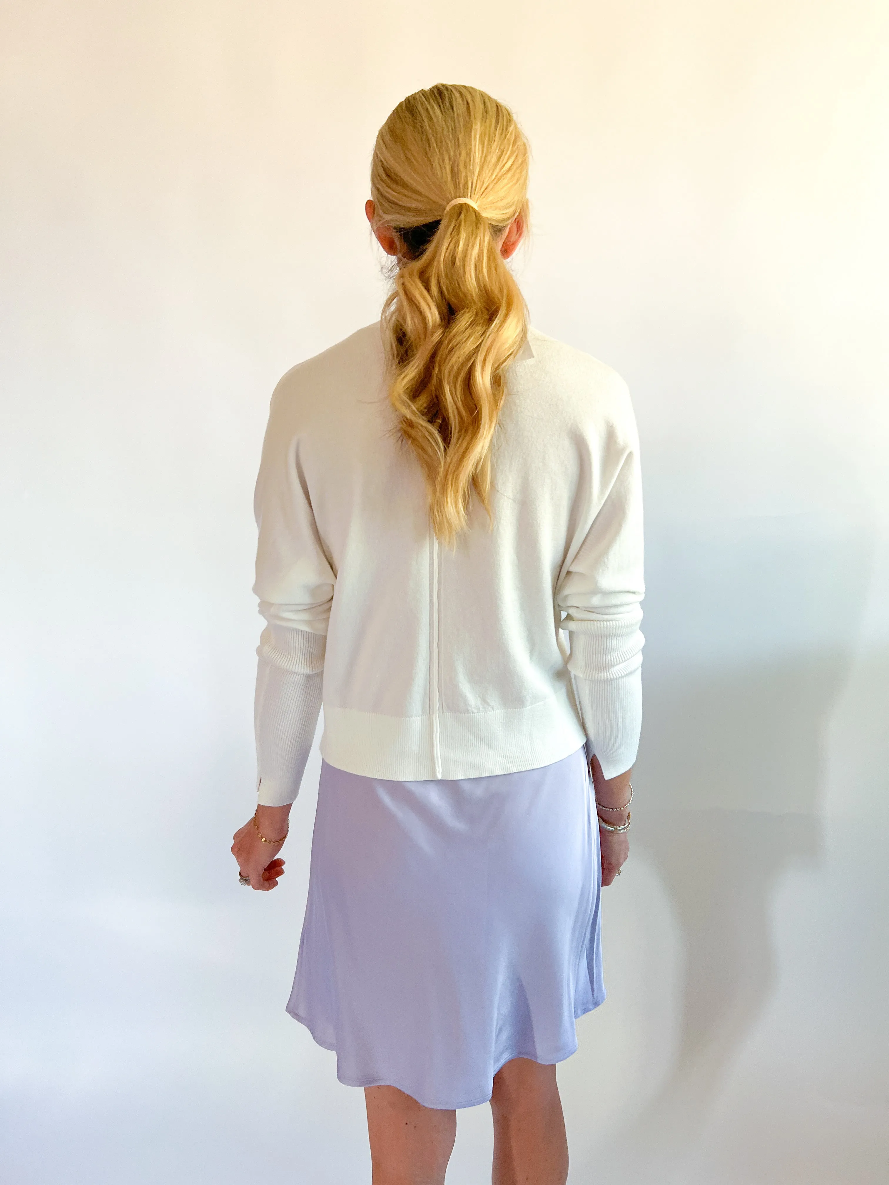 Enni Satin Flare Mini Skirt