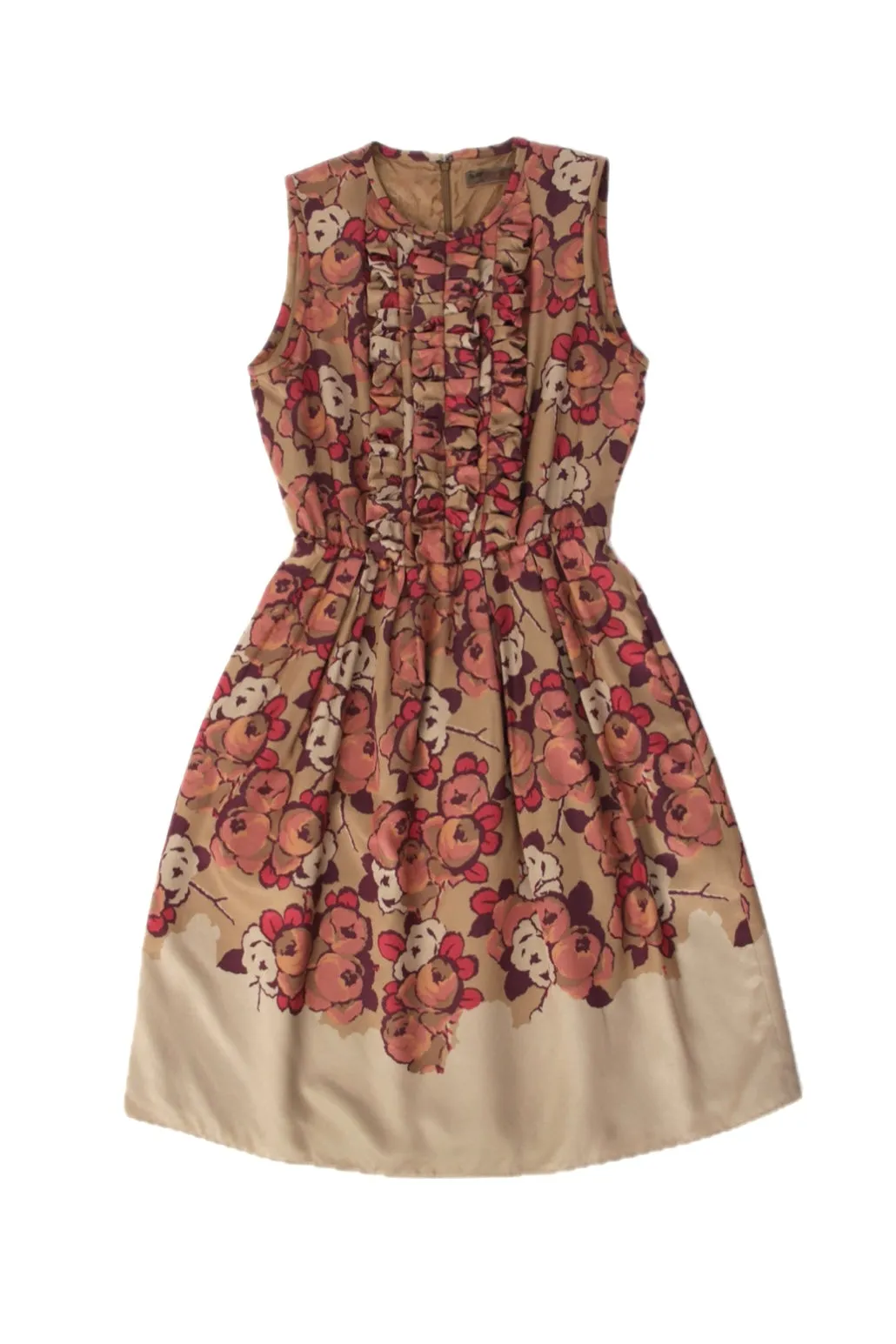 Etro Silk Twill Ruffle Dress