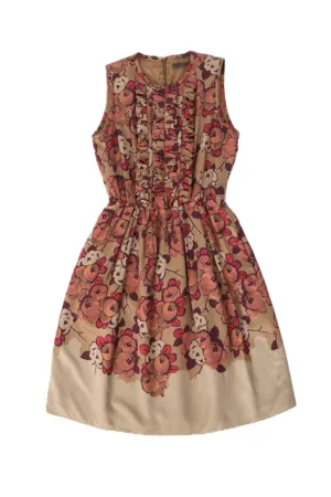Etro Silk Twill Ruffle Dress