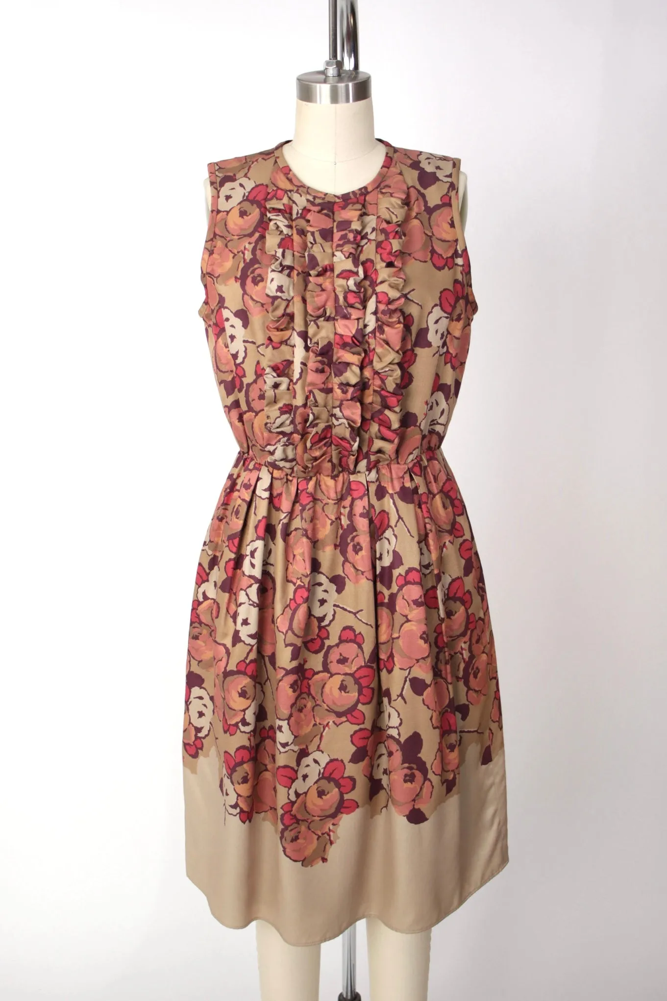 Etro Silk Twill Ruffle Dress