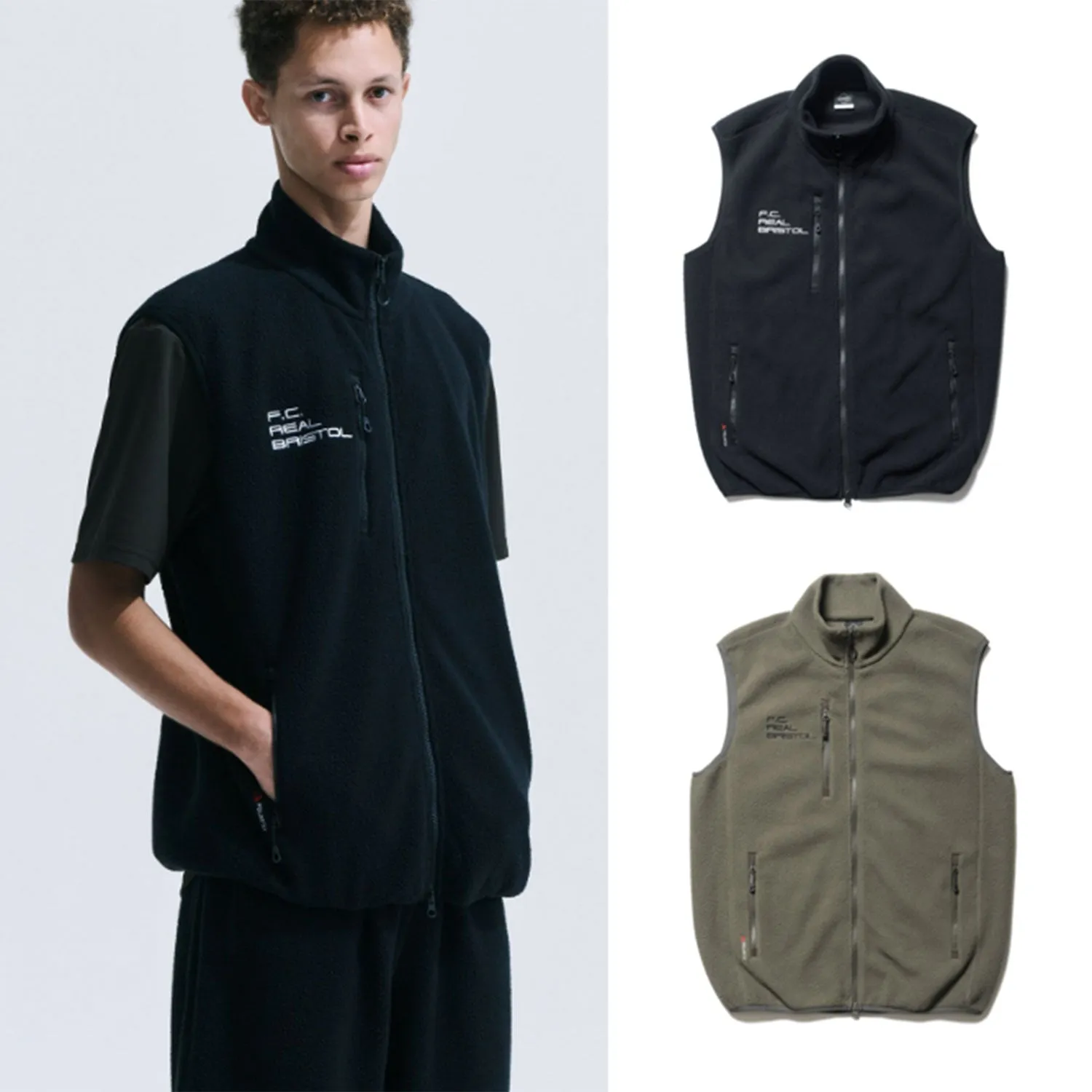 F.C.Real Bristol 24A/W POLARTEC SHEARLING JERSEY LINER VEST [ FCRB-242059 ]