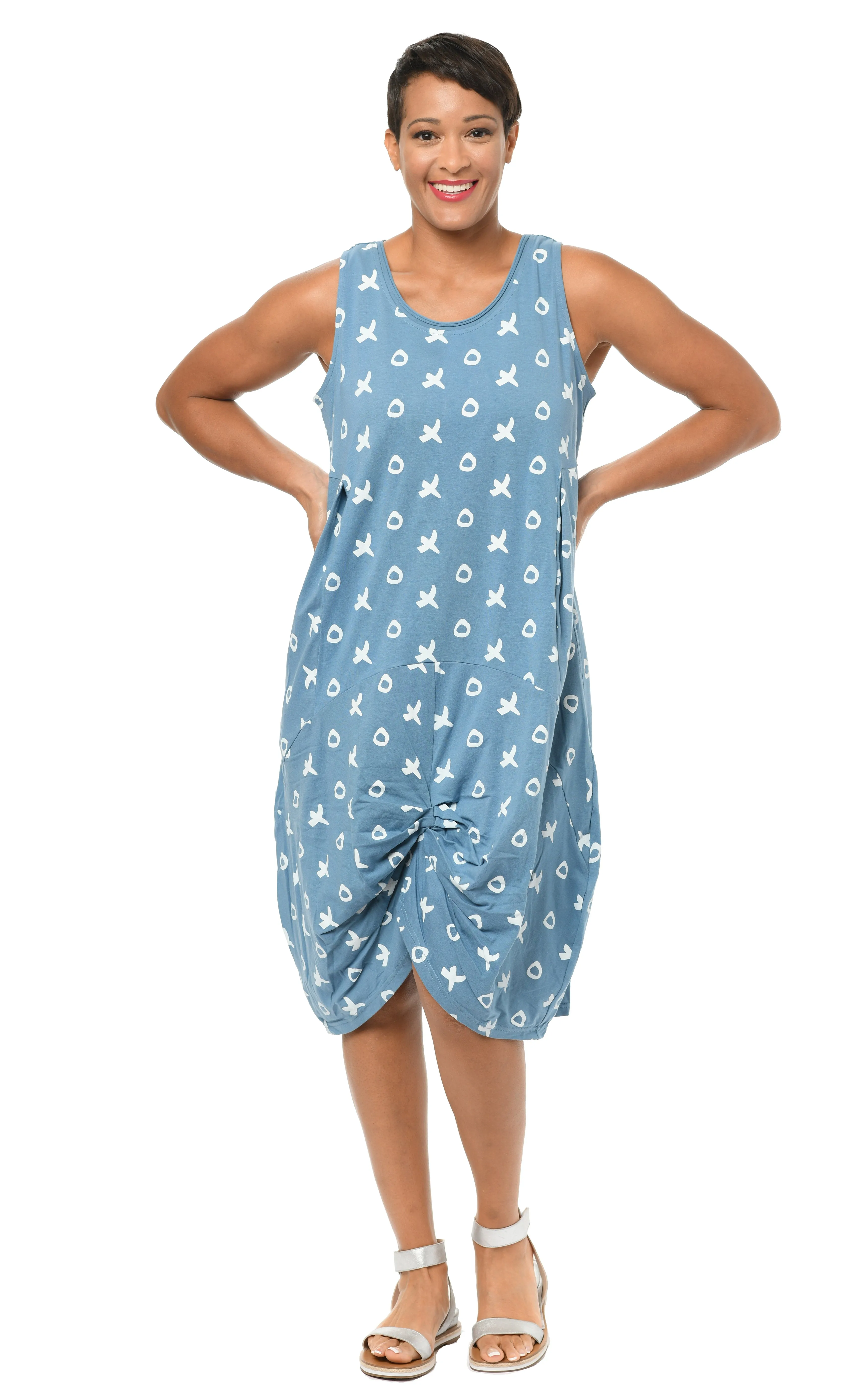 FINAL SALE SDM352 Laurel Dress in Spa Blue XO*