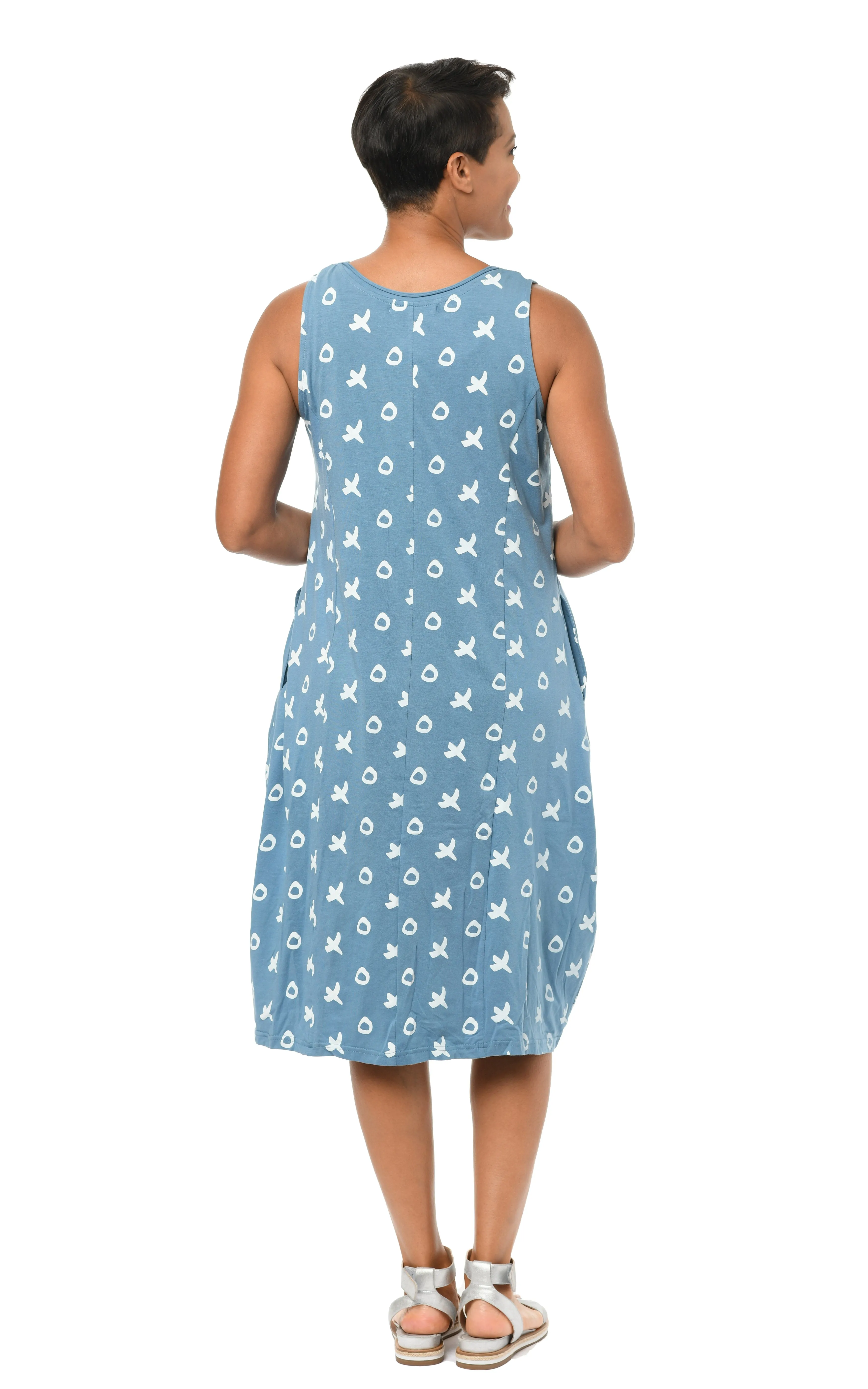 FINAL SALE SDM352 Laurel Dress in Spa Blue XO*