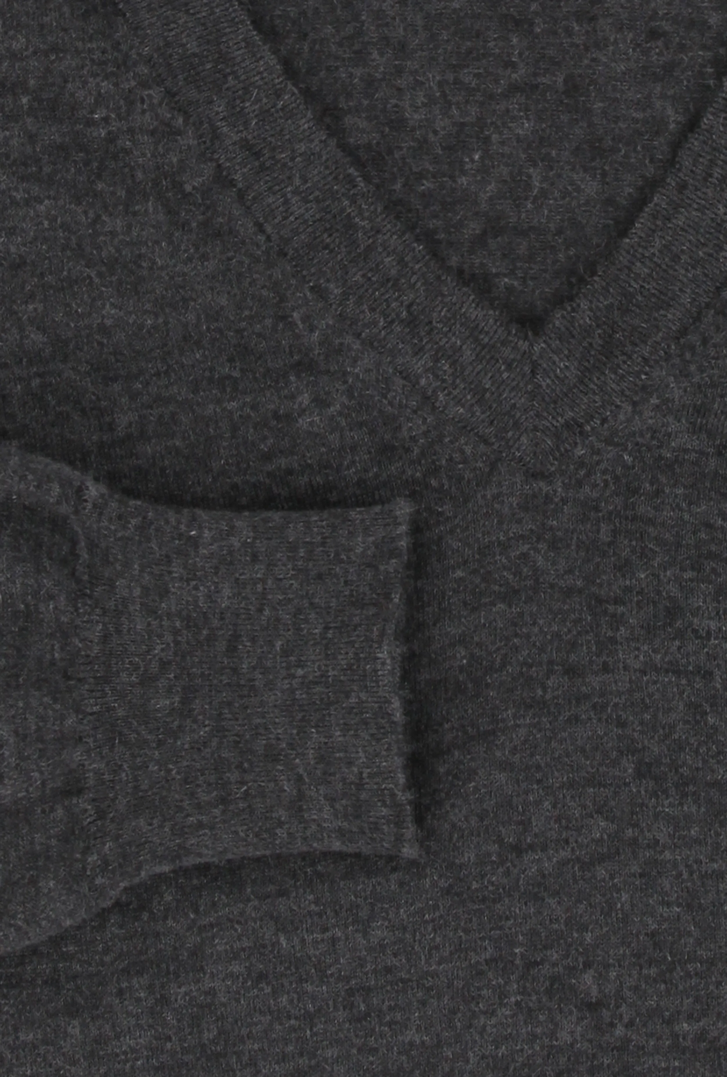 Fiori Di Lusso Charcoal Gray V-Neck Sweater