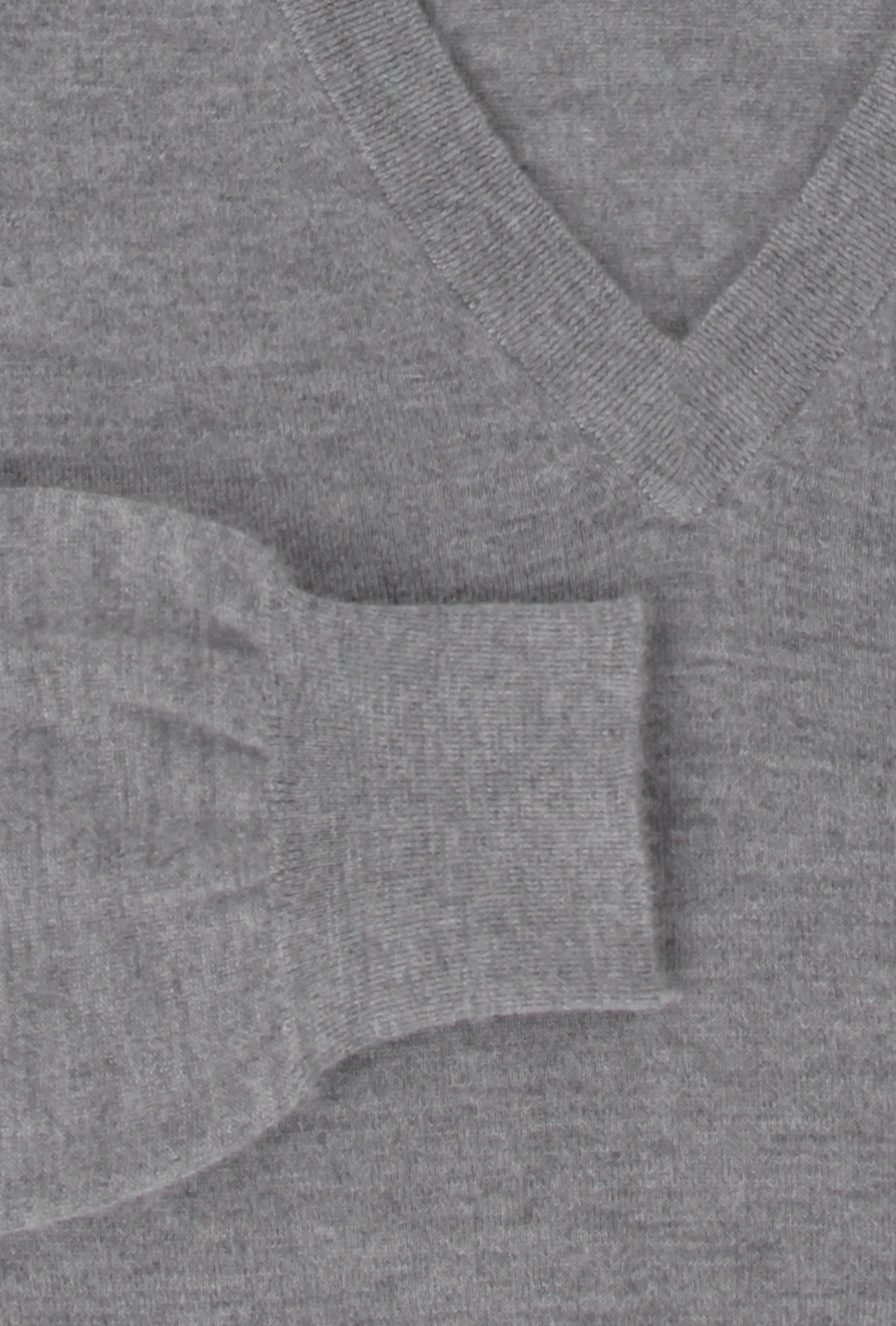 Fiori Di Lusso Gray V-Neck Sweater