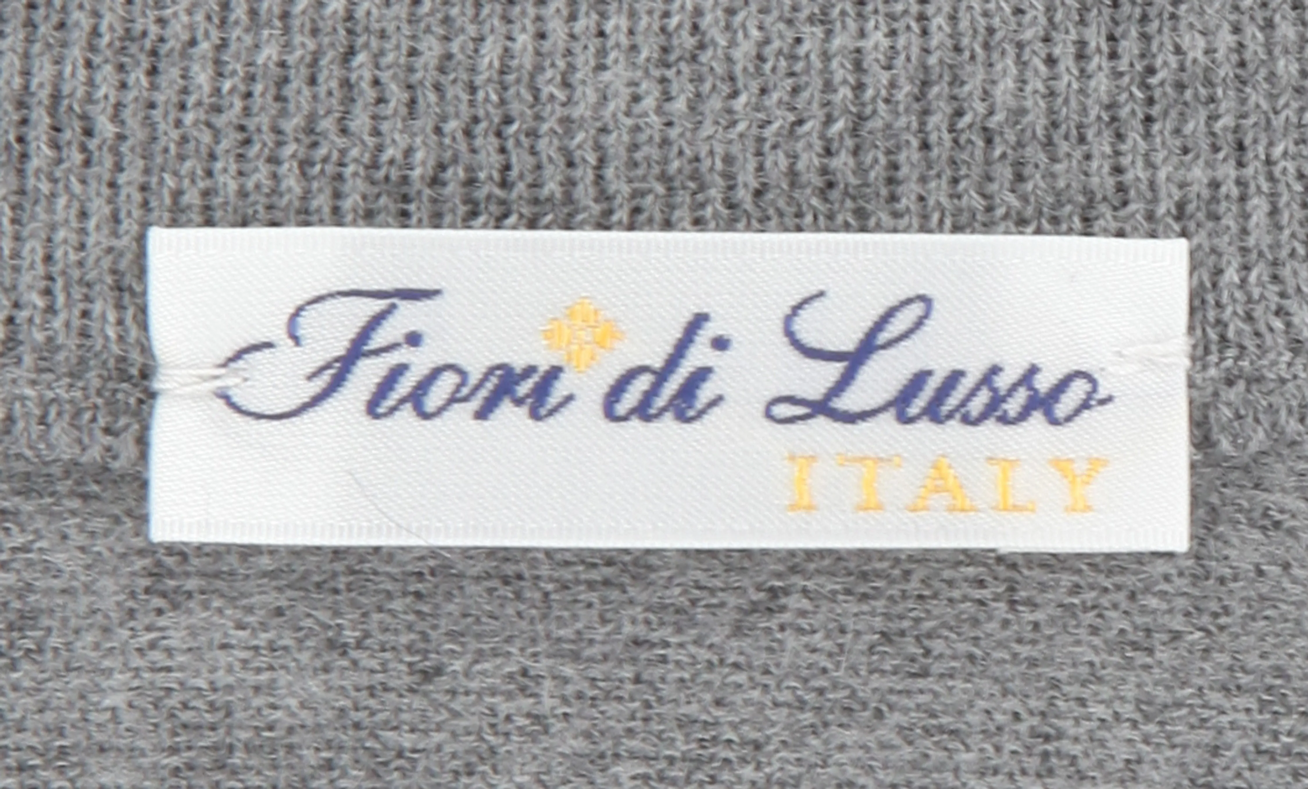 Fiori Di Lusso Gray V-Neck Sweater