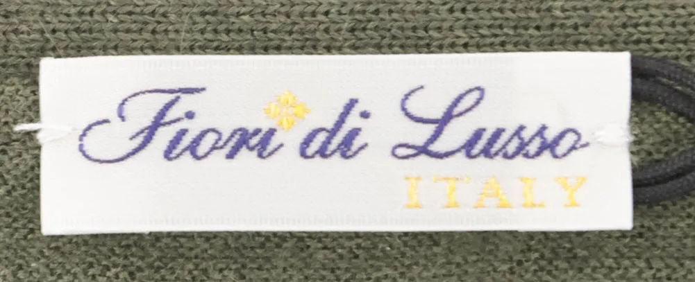 Fiori Di Lusso Light Green V-Neck Cardigan