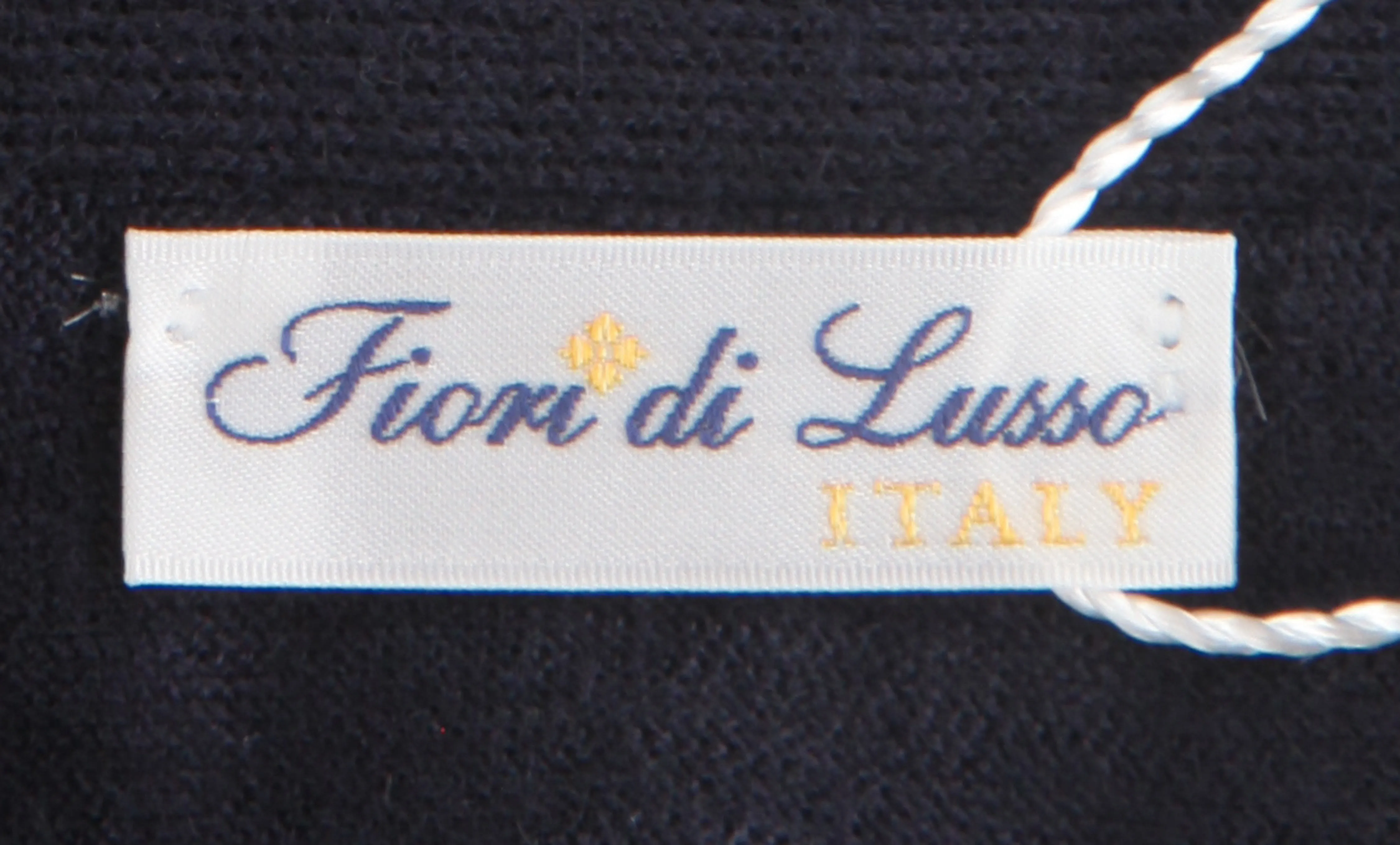 Fiori Di Lusso Navy Blue V-Neck Cardigan