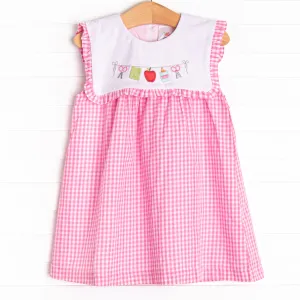 First Day Favorites Embroidered Dress, Pink