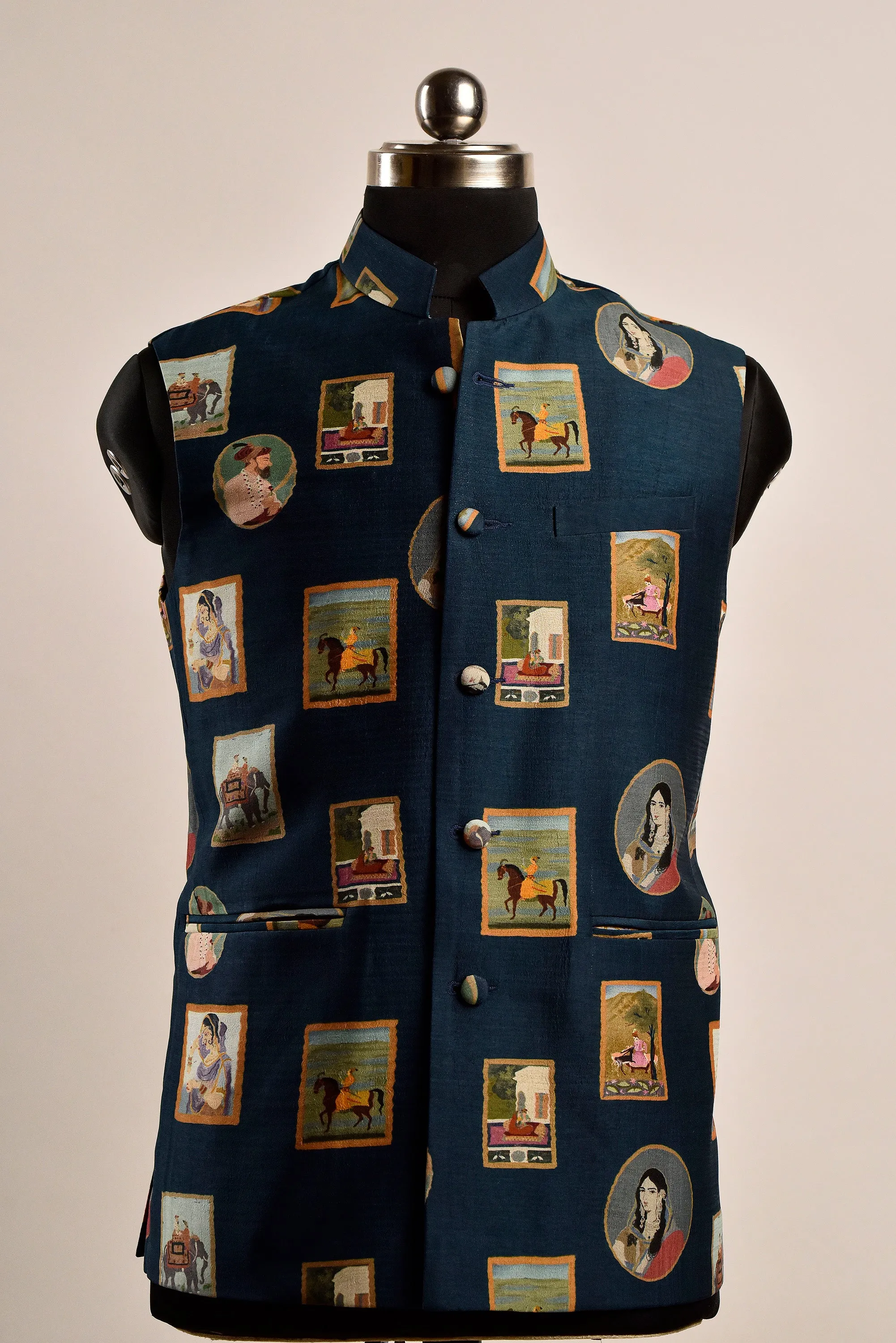 Flannel Vintage Blue Potrait Jacket