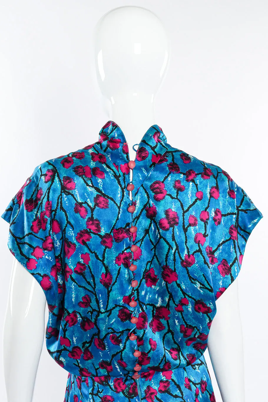 Floral Silk Midi Dress