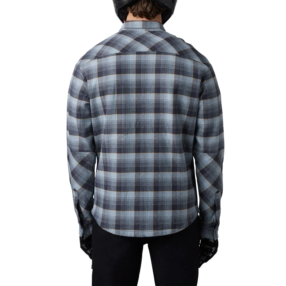 FOX DEFEND DRIVE WINDBLOCK FLANNEL LS SHIRT [GUNMETAL]