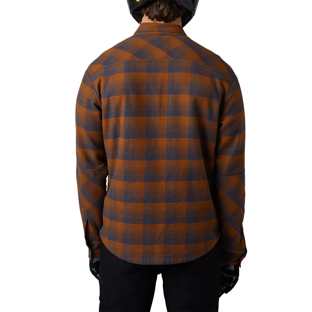 FOX DEFEND DRIVE WINDBLOCK FLANNEL LS SHIRT [NUTMEG]