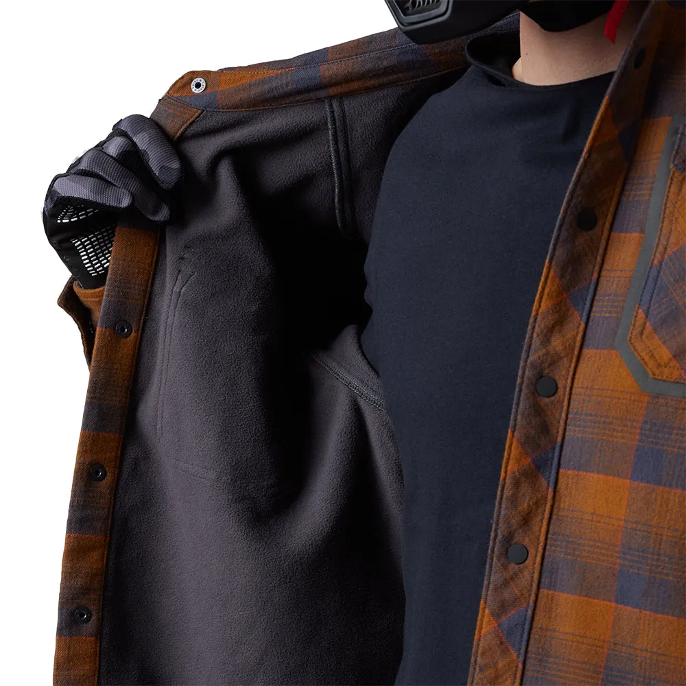 FOX DEFEND DRIVE WINDBLOCK FLANNEL LS SHIRT [NUTMEG]
