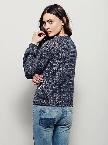 Free People Dancer & Prancer Sweater | Charcoal