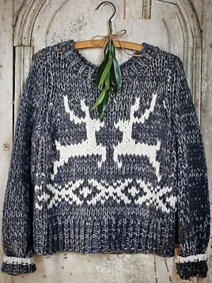 Free People Dancer & Prancer Sweater | Charcoal