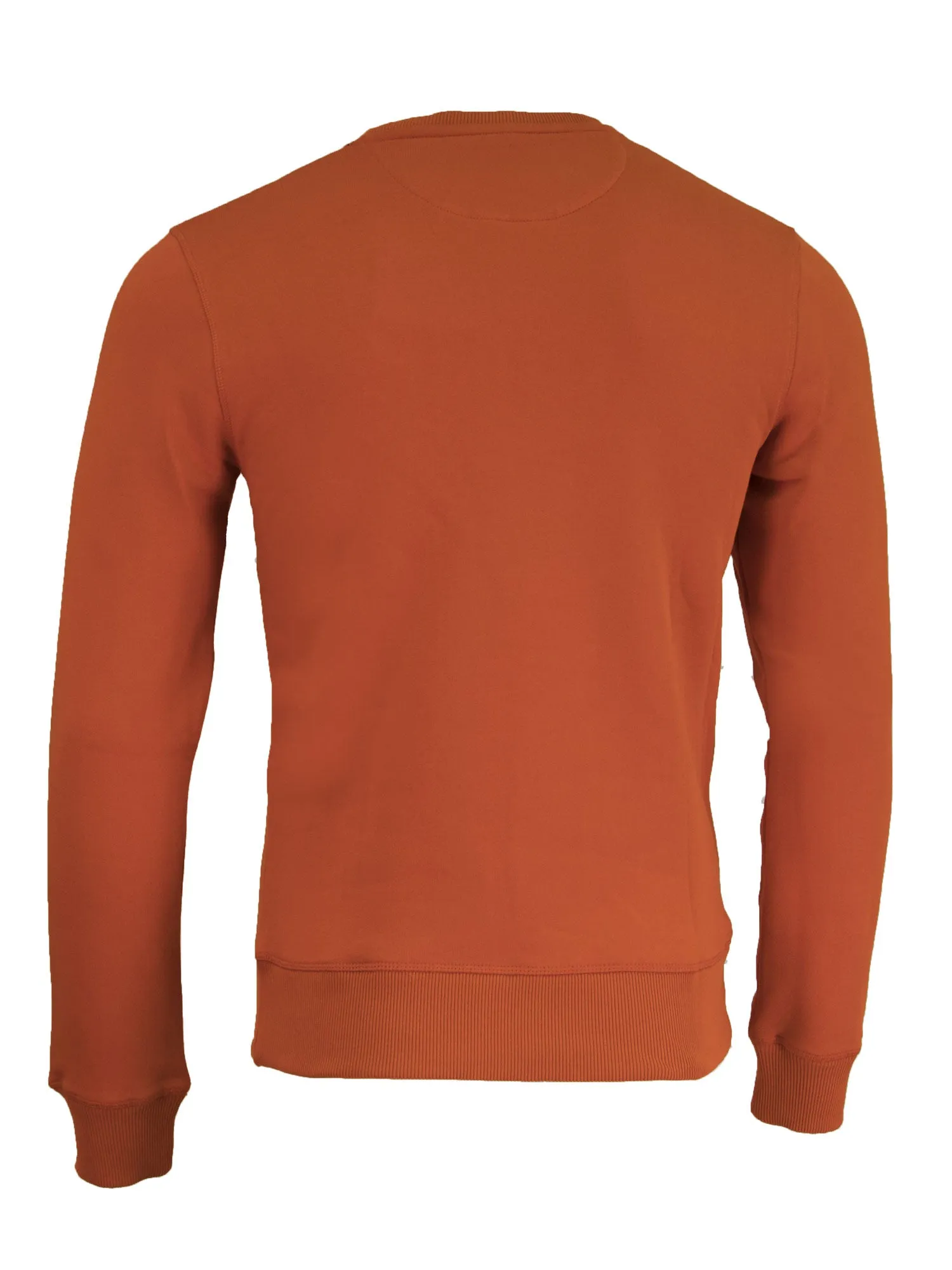 Gant Men's Gant Embossed C-Neck Sweat, Medium, Pumpkin Orange