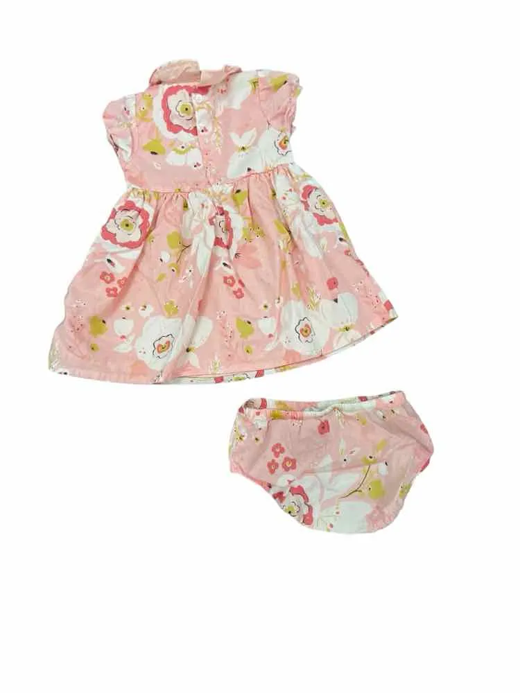 Girls Child Size 18 Months Carters Pink Print Dresses