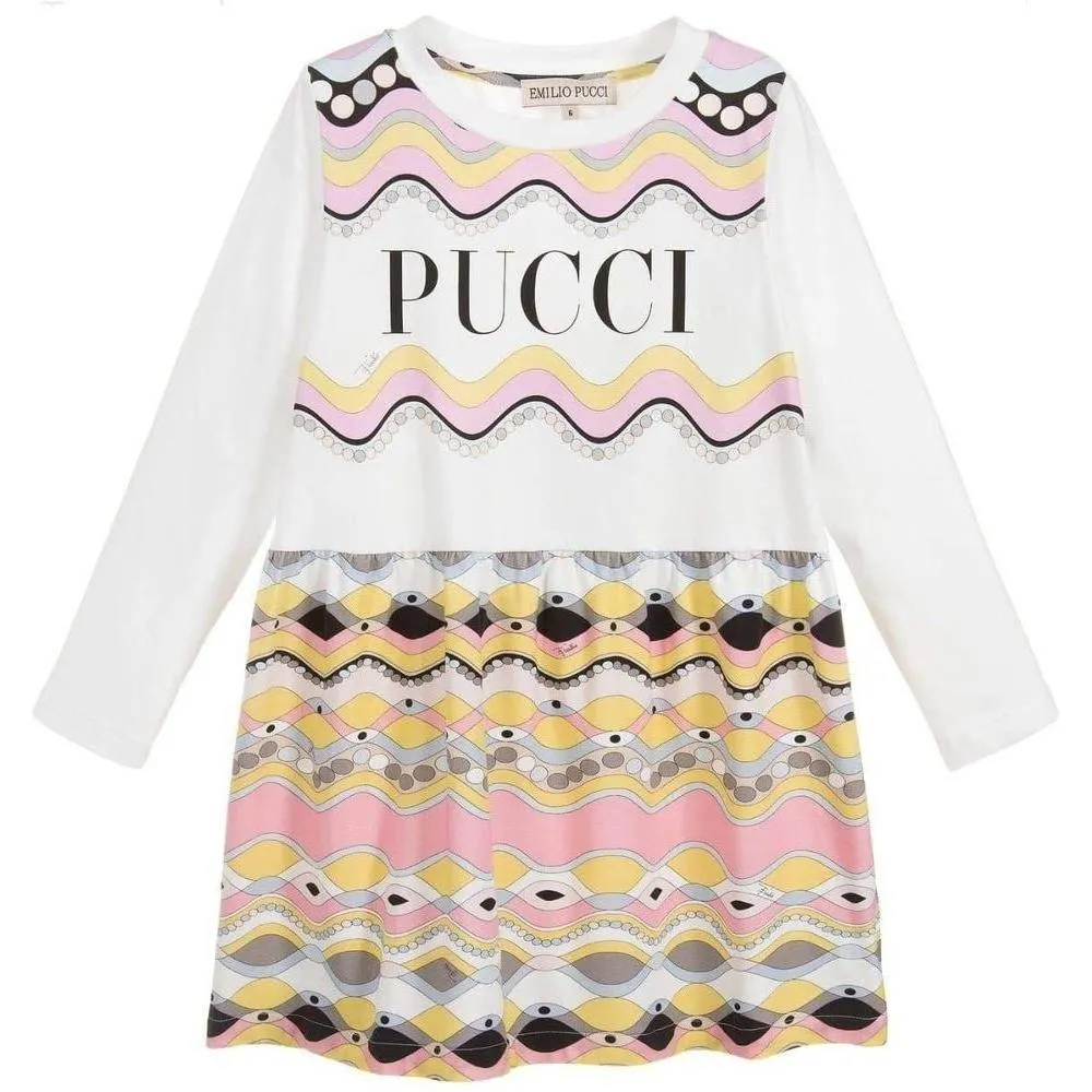 Girls Ivory & Pink Dress