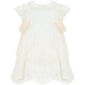 Girls Ivory Lace Dress