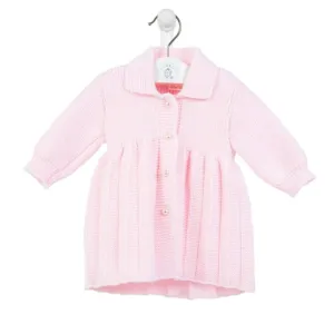 Girls Pearl Button Knitted Coat