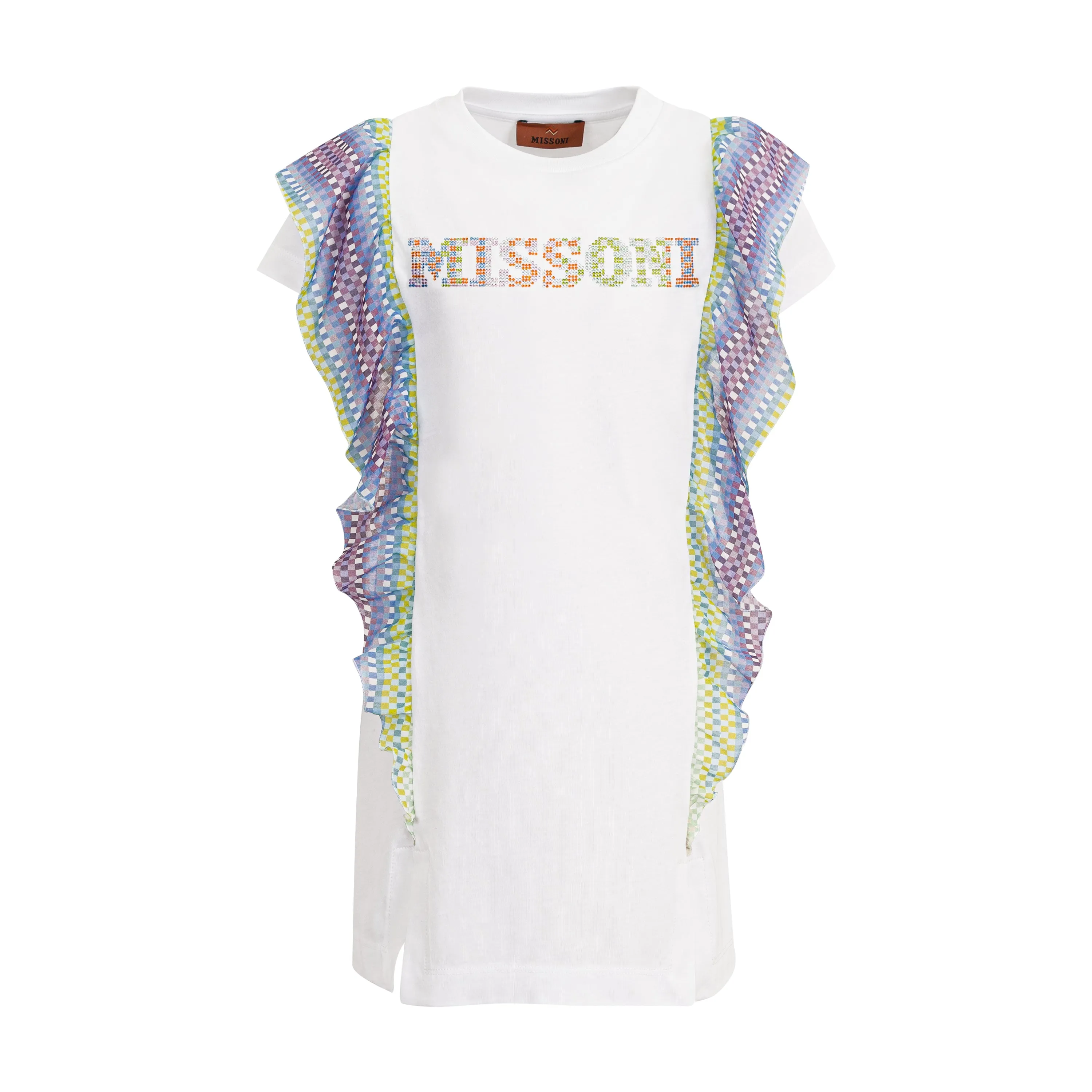 Girls White Frill Dress